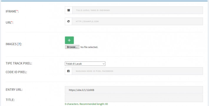 Cara Membuat iFrame di uBe.li